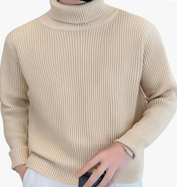 Suéter de cuello alto para hombre