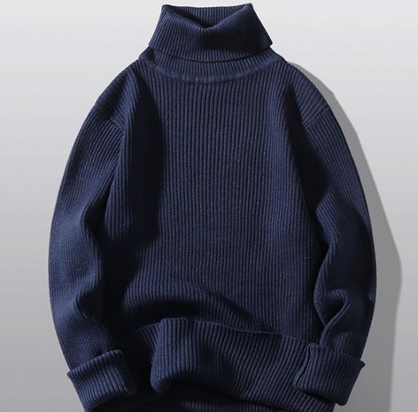 Suéter de cuello alto para hombre