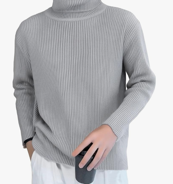 Suéter de cuello alto para hombre