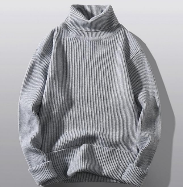 Suéter de cuello alto para hombre