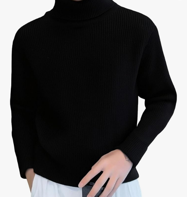 Suéter de cuello alto para hombre