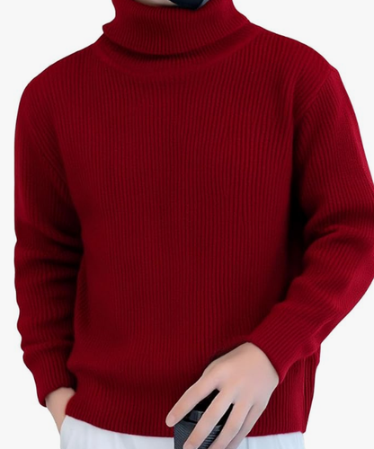 Suéter de cuello alto para hombre