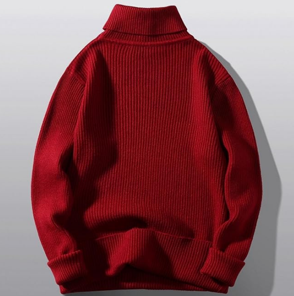 Suéter de cuello alto para hombre